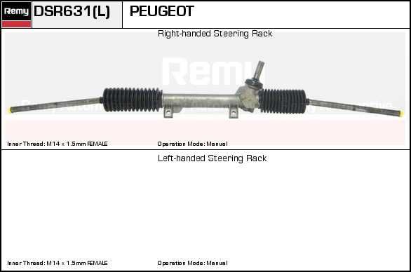 DELCO REMY Рулевой механизм DSR638L